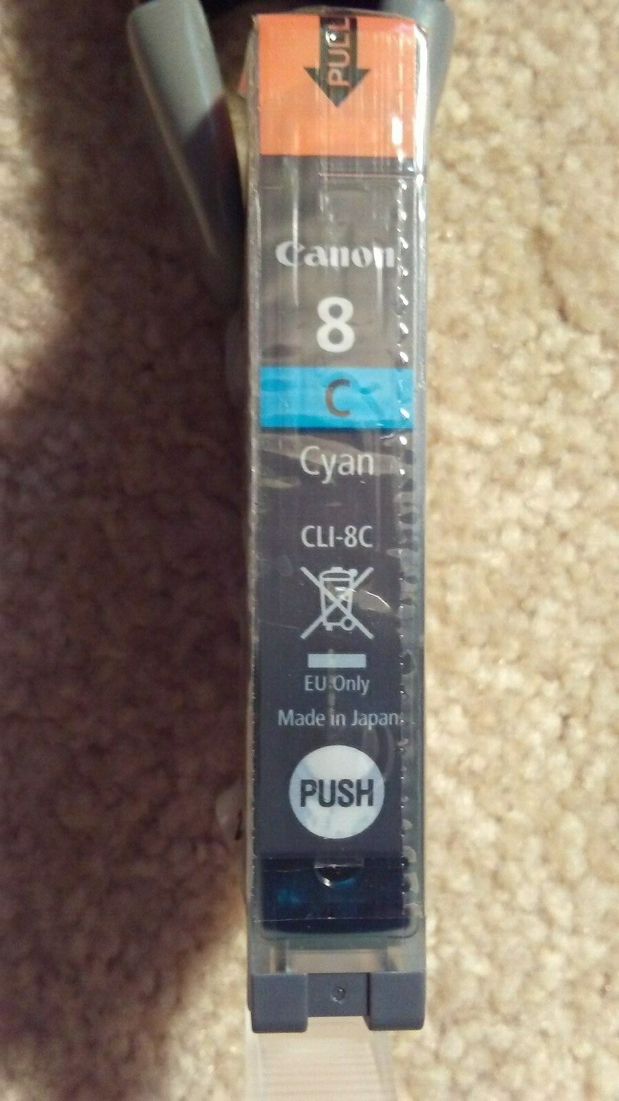 Genuine Canon CLI-8C Ink Cartridge - Cyan - Original Sealed Wrap