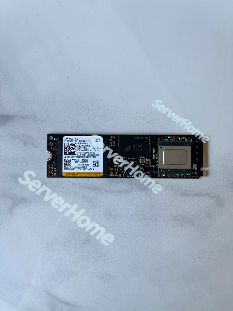 Micron 3400 512GB M.2 NVMe SSD Model MTFDKBA512TFH 2280 PCIe4.0 x4 NVMe SSD