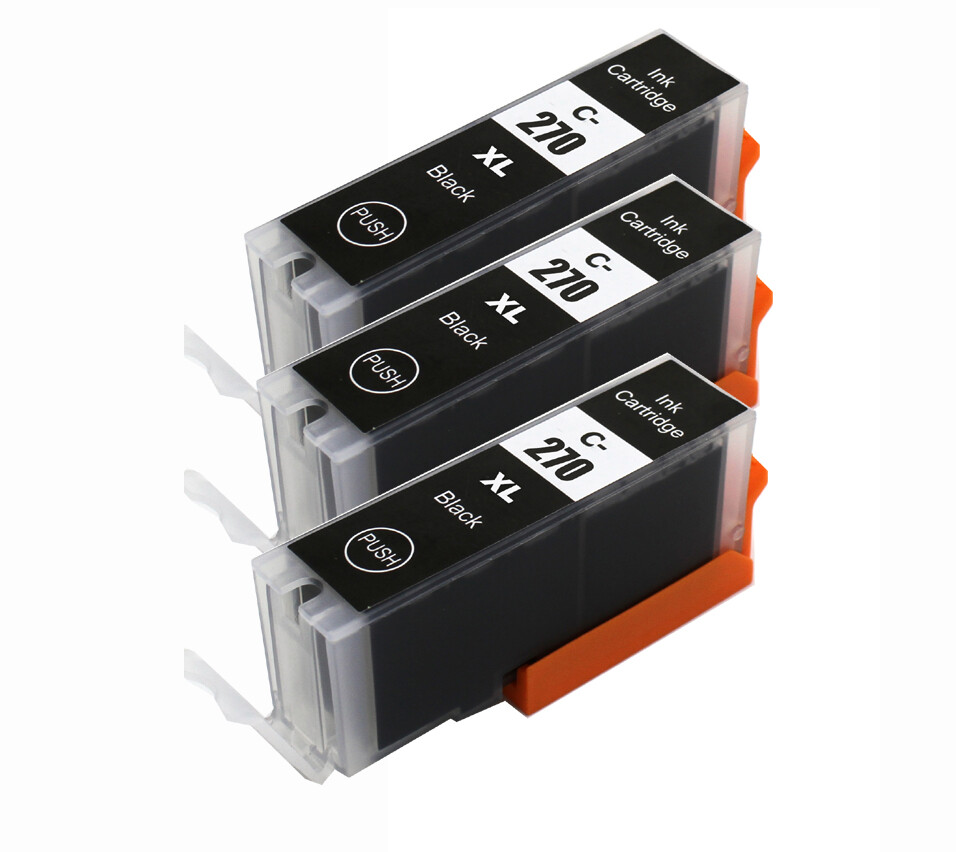 3 PK BLACK XL Printer Ink for Canon PGI-270 PGI 270 TS5020 MG6822 MG6821 MG5721 