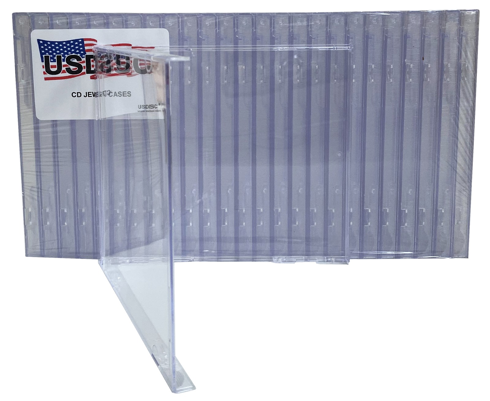 400 USDISC CD Jewel Cases Standard 10.4mm, No Tray (Clear) Lot