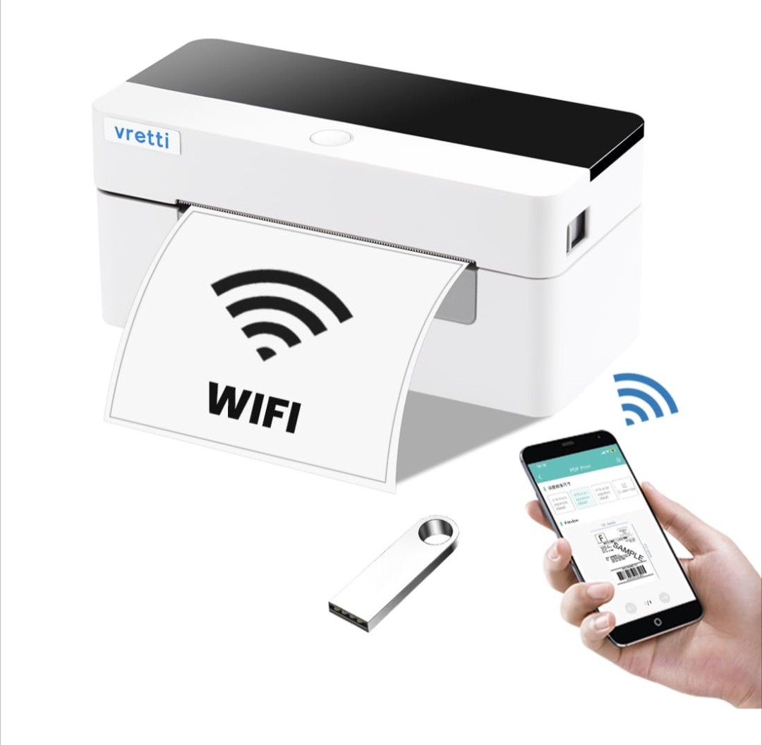 Vretti D463B-BT 4x6 Bluetooth Thermal Label Printer