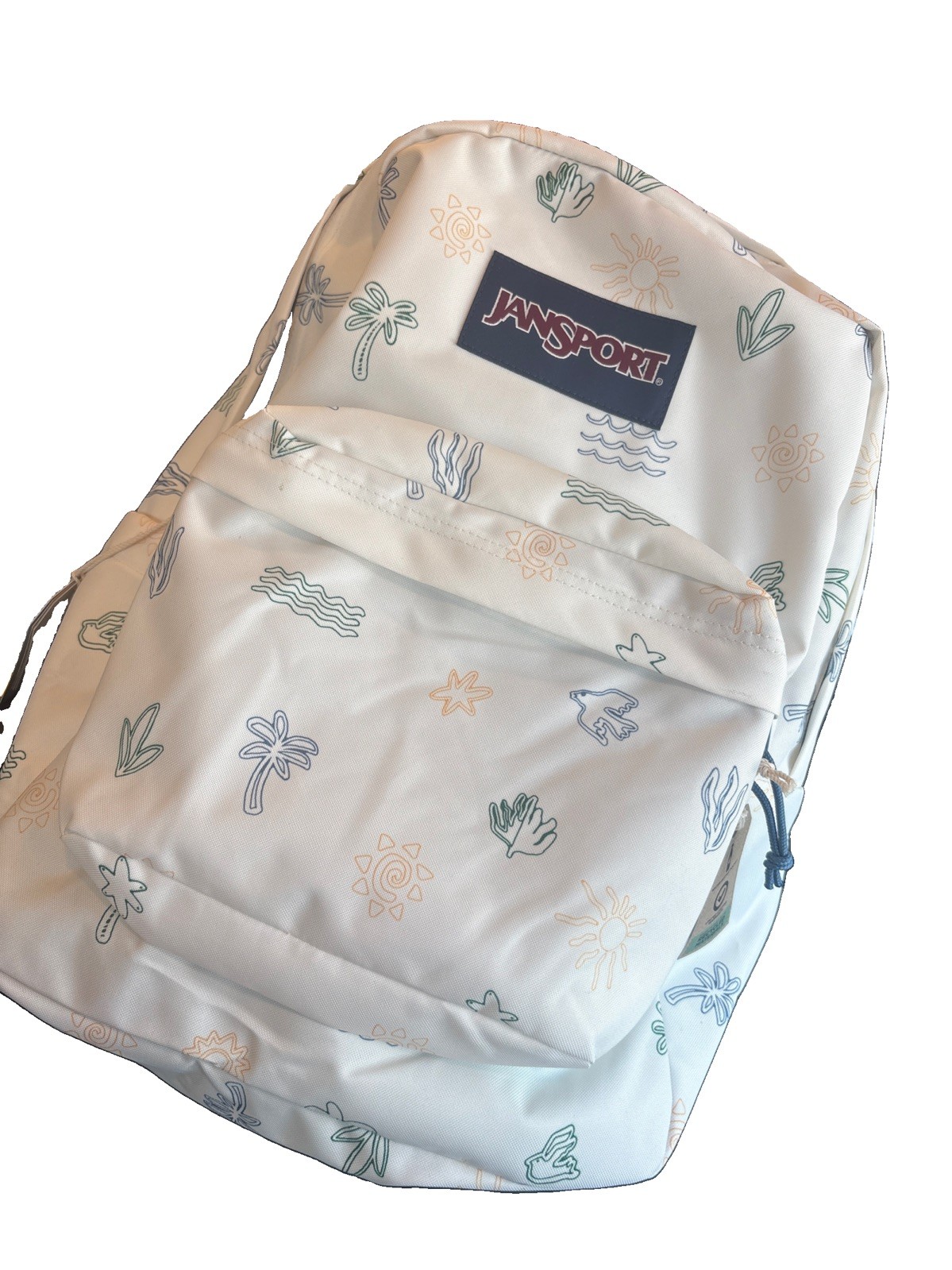 New JANSPORT SuperBreak Laptop Backpack - Sunny Sketches (17" x 13" x 10")