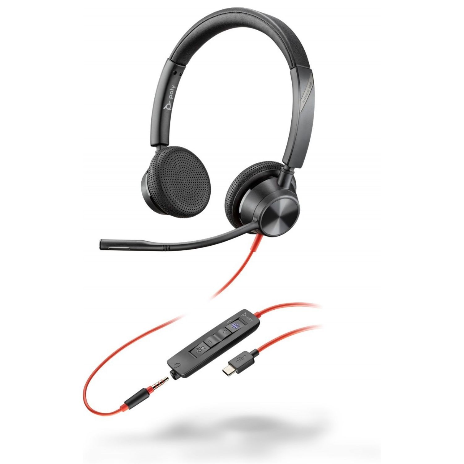 HP Poly Blackwire 3325 Wired USB-C Headset Microsoft Teams Certified 76J23AA