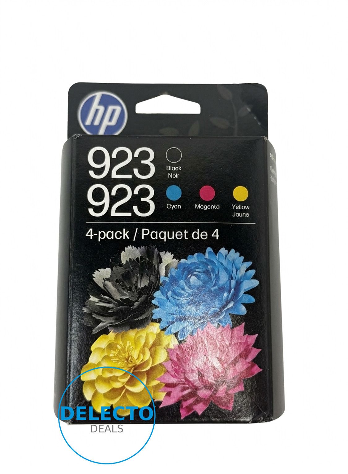 GENUINE 4-Pack HP 923 Black & Color B/C/M/Y Ink 6C3Y6LN NEW SEALED BOX 2027