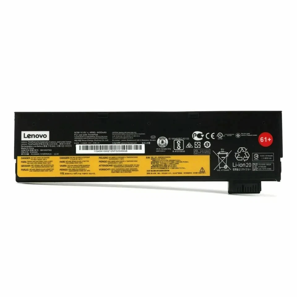 Genuine 48Wh 6-Cell T470 Battery For Lenovo Thinkpad T480 T570 01AV491 01AV492