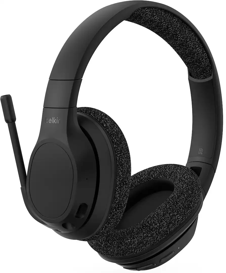 Belkin SoundForm Adapt Wireless Over-Ear Headset with Boom Mic for iPhone PC Mac