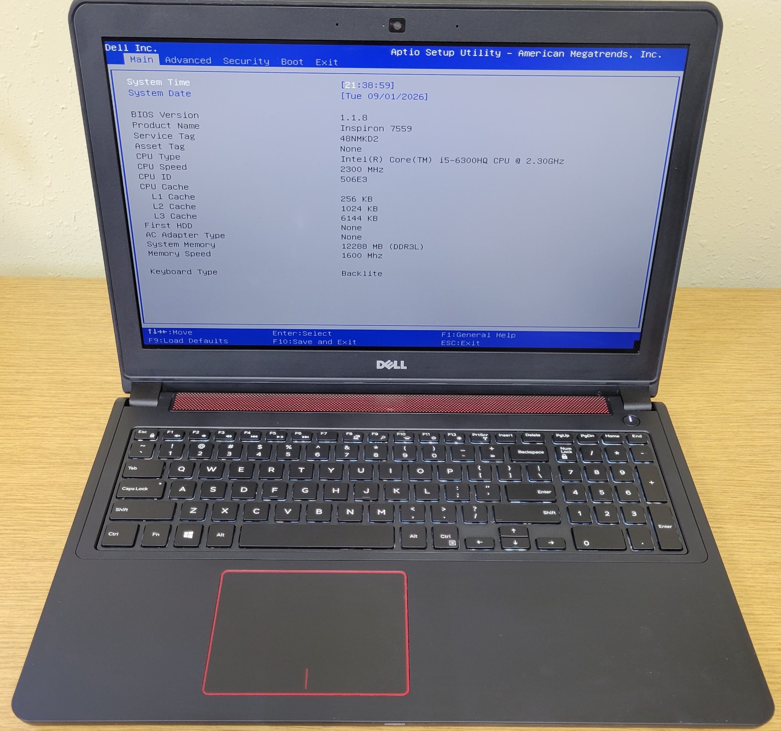Dell Inspiron 15 7559 Gaming Laptop i5-6300HQ 12GB 256GB NVMe Gtx 960M No OS