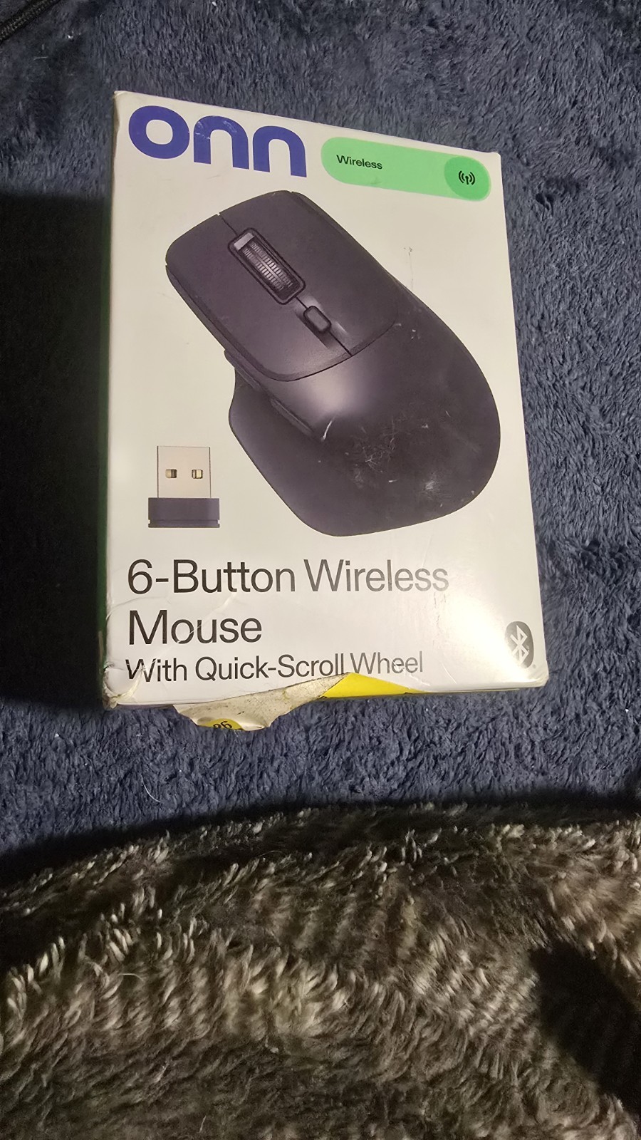 onn Rechargeable Wireless Gaming Mouse LED RGB 6  Programmable Buttons 7200 DPI