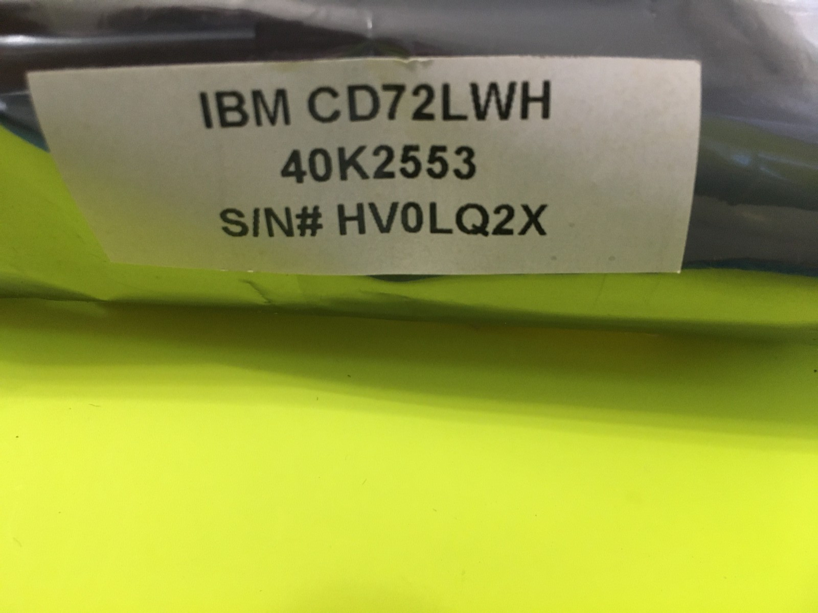 IBM Quantum CD72LWH Tape Drive DAT72 DDS-5  LVD SCSI 40K2553 TD6100-621 Tested.