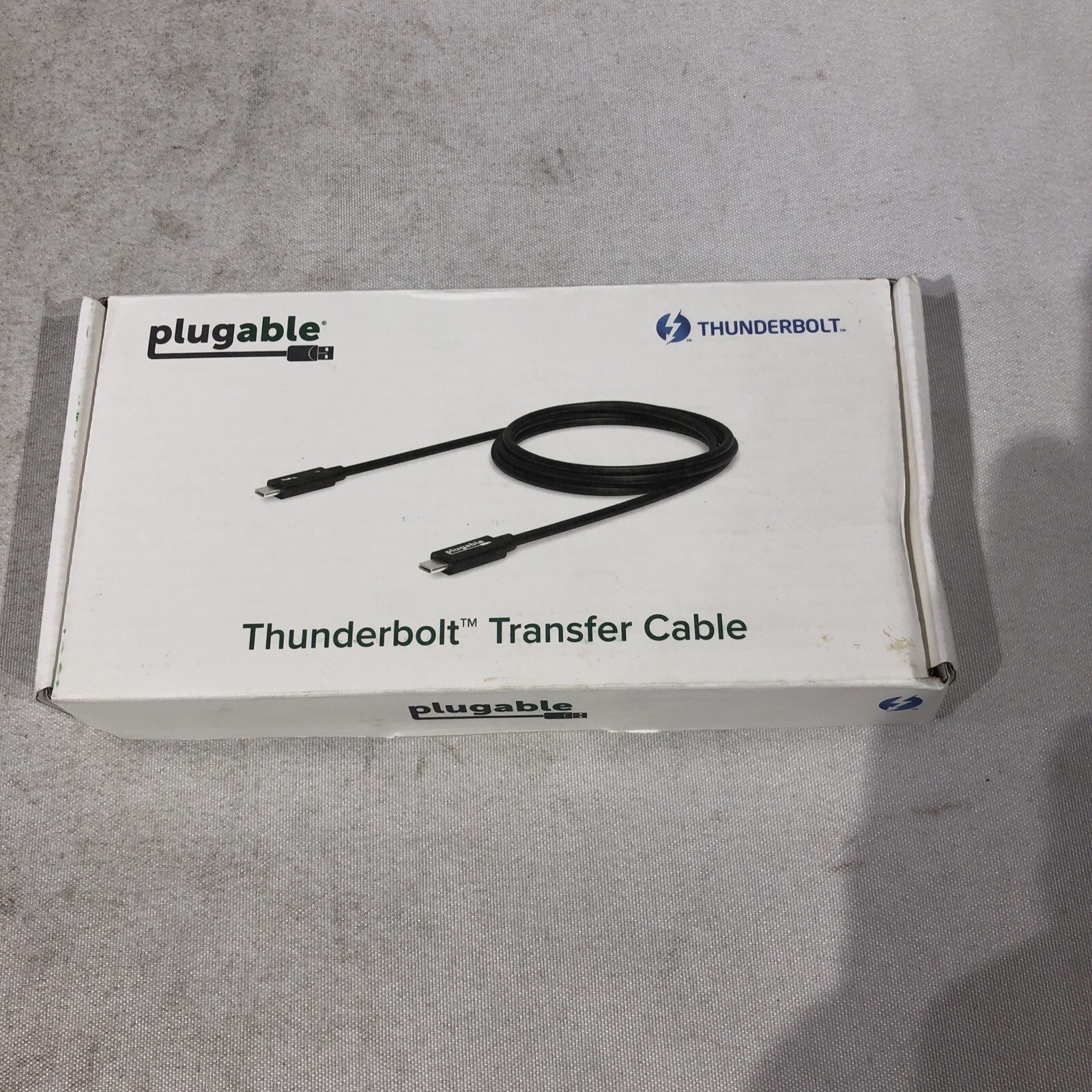 Plugable 6.6' Thunderbolt 3 Easy Transfer Cable, Black TBT-TRAN