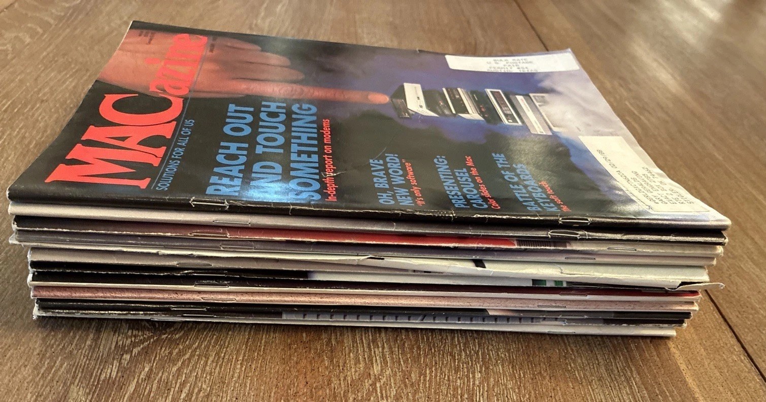MACazine Magazine Lot 1988 Solutions For All Of Us Macintosh Computers 12 Issues