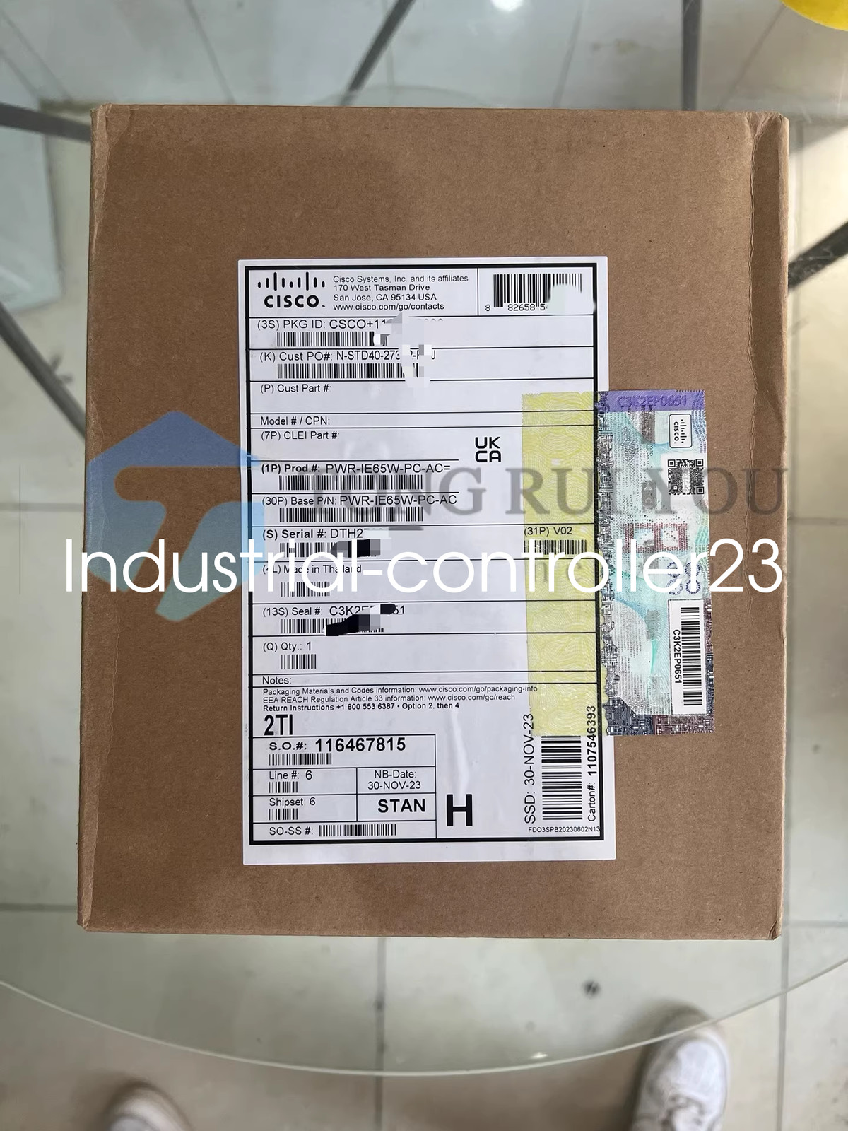 1PC New Cisco PWR-IE65W-PC-AC Power Supply DHL Shipping