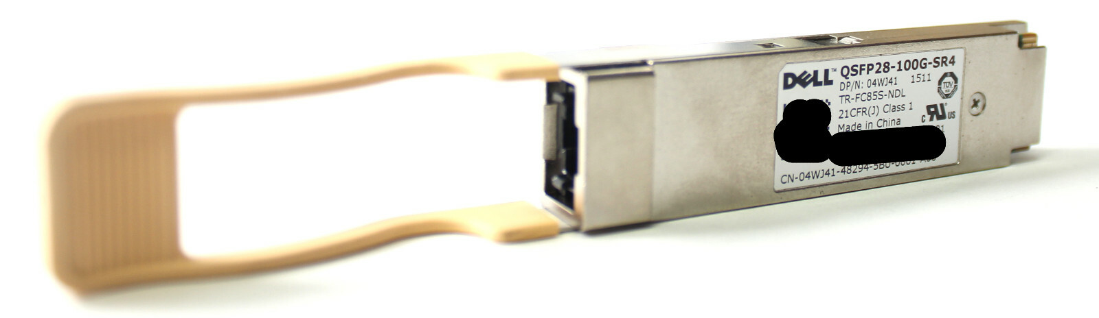 Dell QSFP28 10GBase Multi-mode Fiber 100m 850nm MPO Transceiver 4WJ41