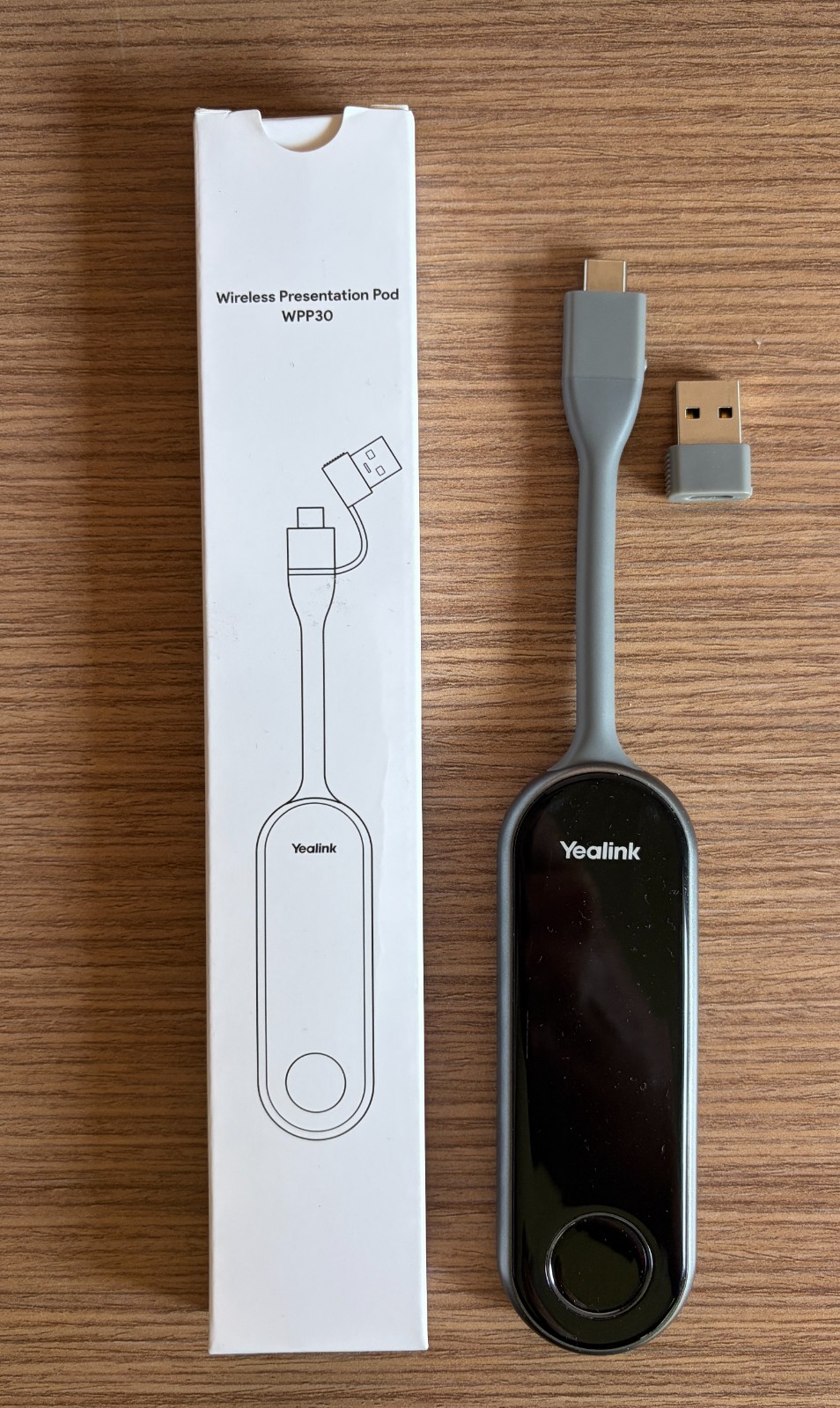 Yealink WPP30 Wireless Presentation Pod USB Type-C, 4K UHD, Black - USED