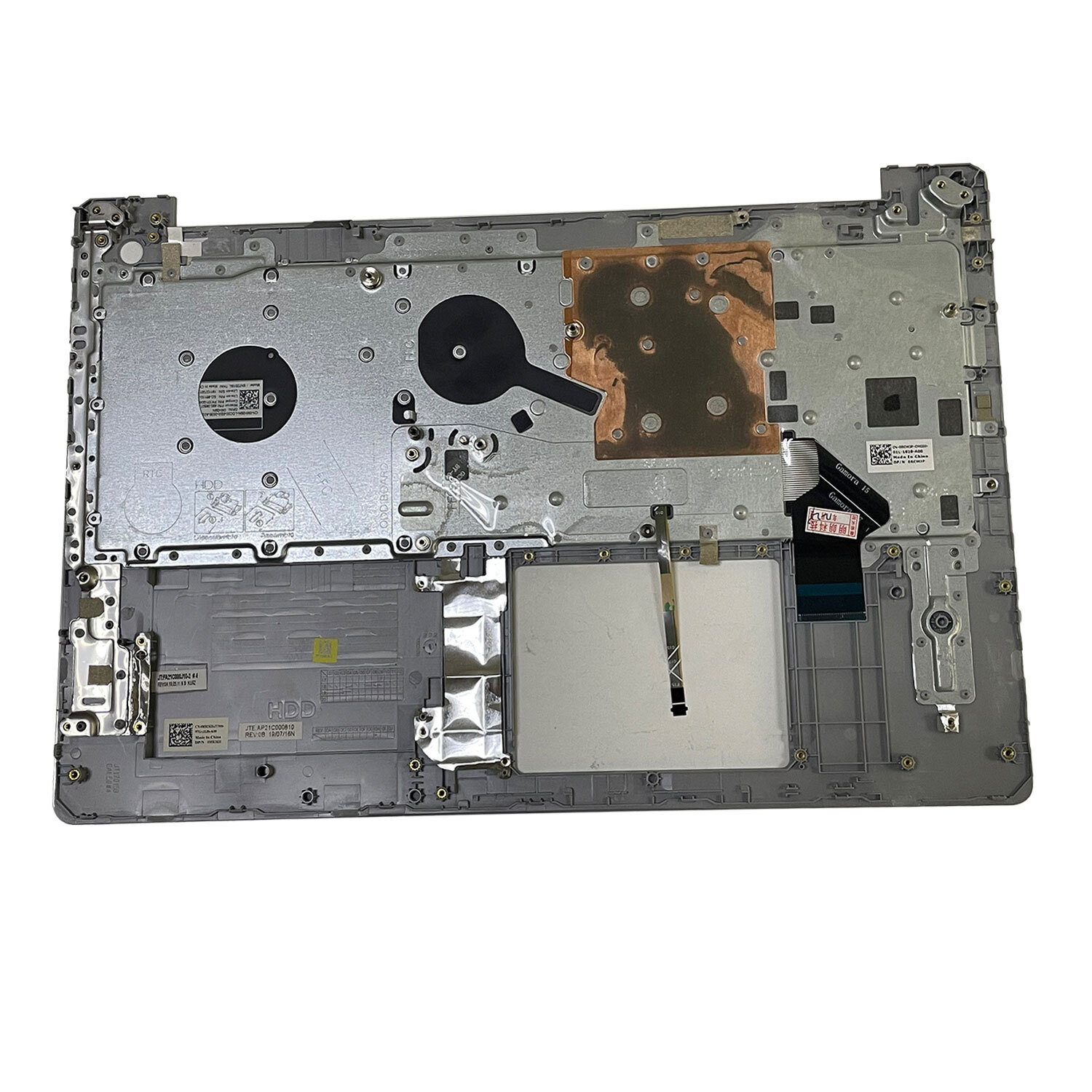 New Palmrest For Dell Inspiron 15 5570 5575 Backlit US Keyboard 0MR2KH Silver US
