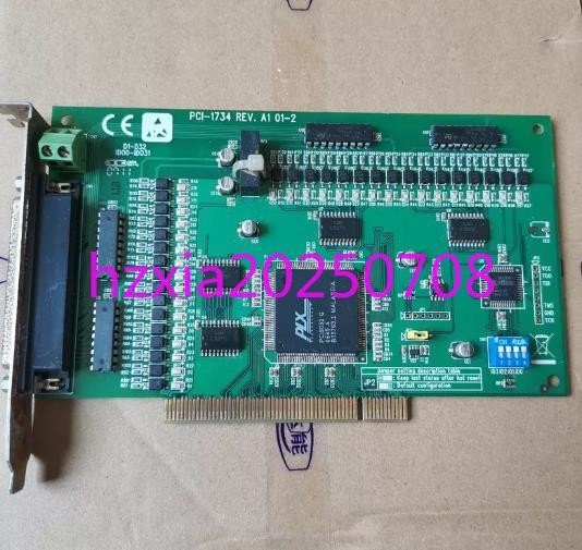 1pc used  Advantech PCI-1734 REV.A1 01-2 acquisition card 