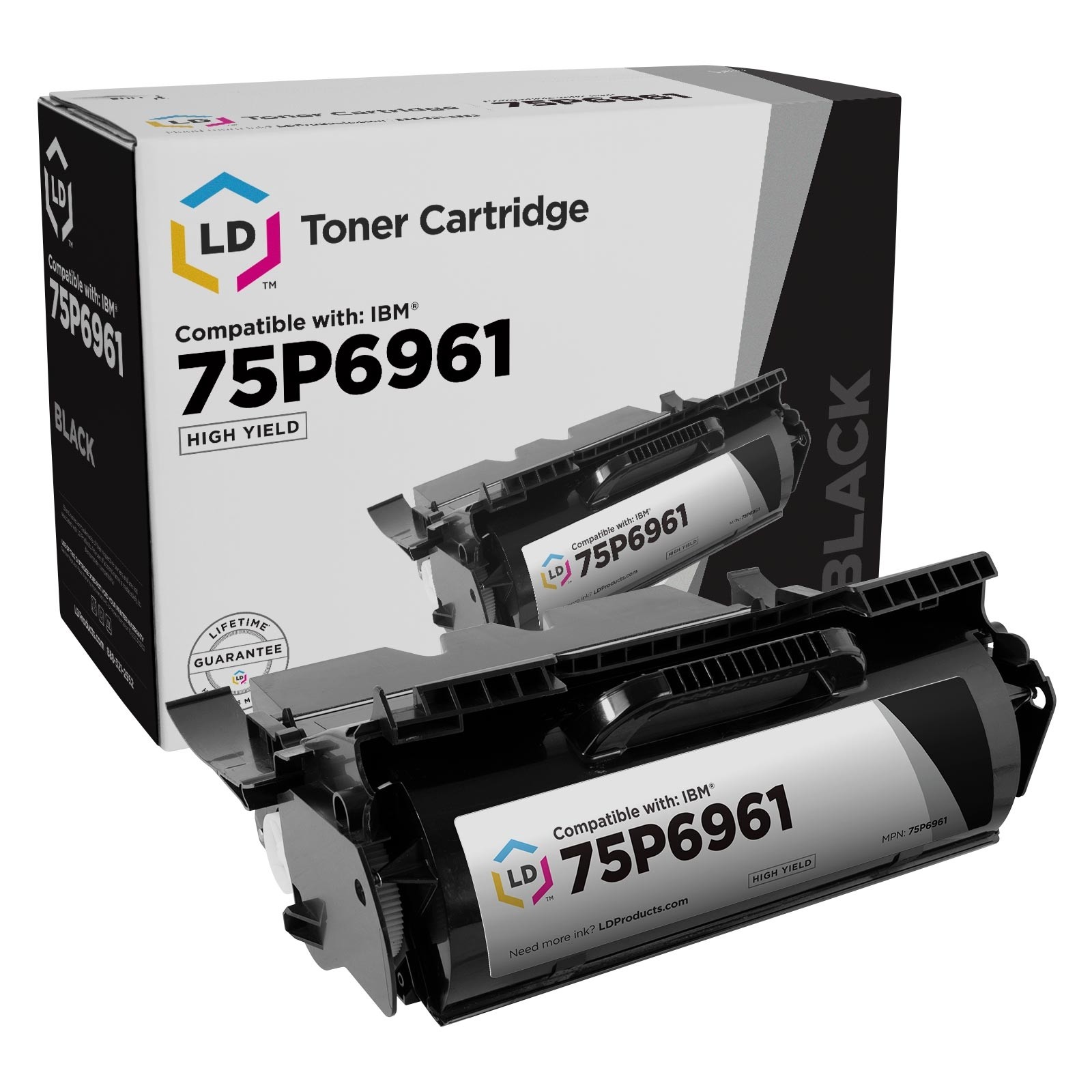 LD 75P6961 Black Laser Toner Cartridge for IBM Infoprint 1532 1522 1522n 1572n