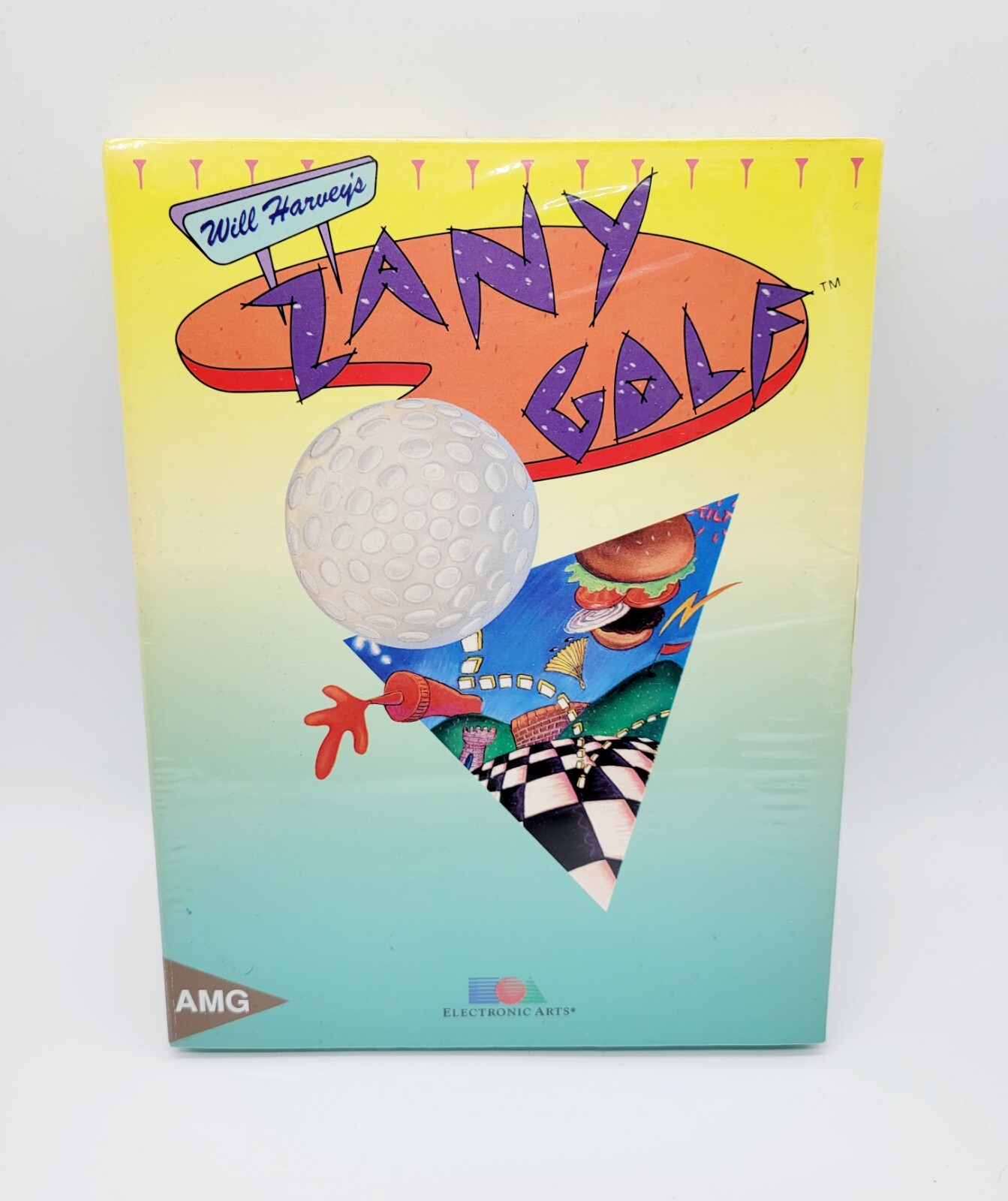 Apple Macintosh Floppy Zany Golf (Electronic Arts 1988) Sealed AMG 500 1000 2000