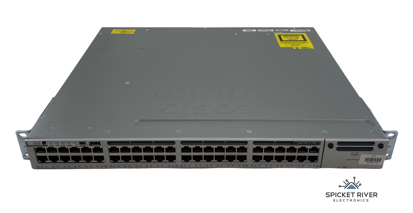 Cisco WS-C3850-48U-S V06 UPOE Gigabit Ethernet Switch - No PSUs