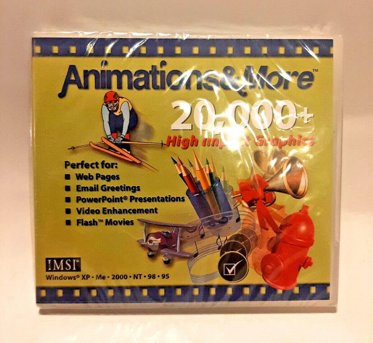 IMSI Selectsoft Animation & More 20,000 High Impact Graphics CD-ROM Windows XP