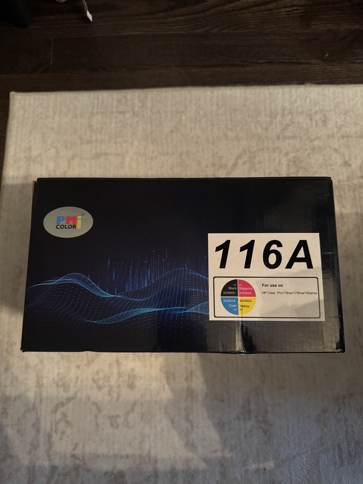 PM Colori 116A Toner Cartridges, 4PK Black, Magenta, Cyan, Yellow
