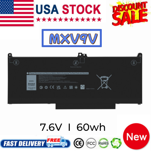 🔥MXV9V Battery For Dell Latitude 5300 5310 (2-in-1) 7300 7400 series 60Wh