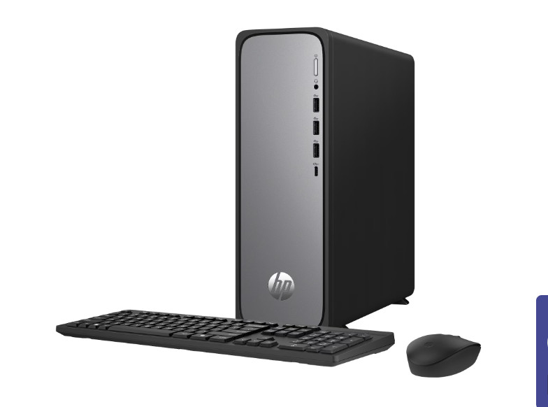 HP S03-0003W OmniDesk Slim Desktop PC i3-14100 3.5GHz Intel UHD Graphics 8GB RAM