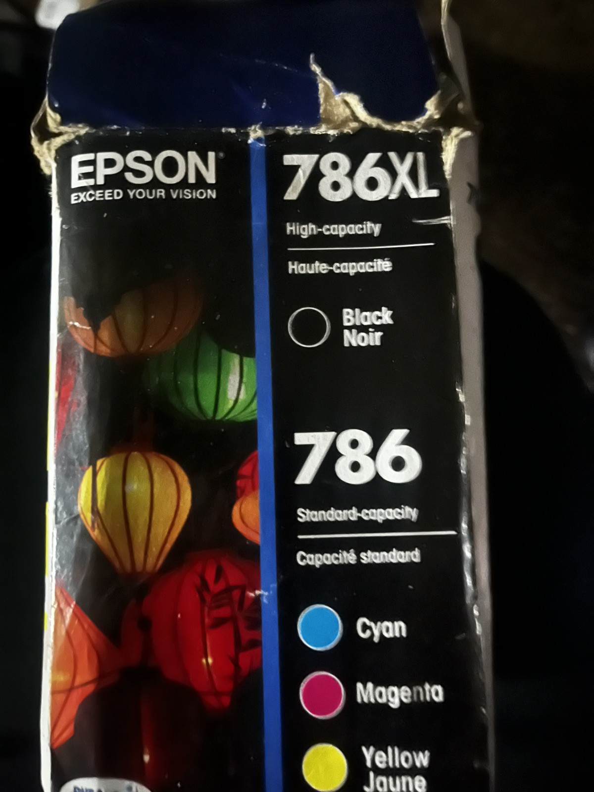 Epson Durabrite 786xl Black & 786 Standard Color Ink Cartridges