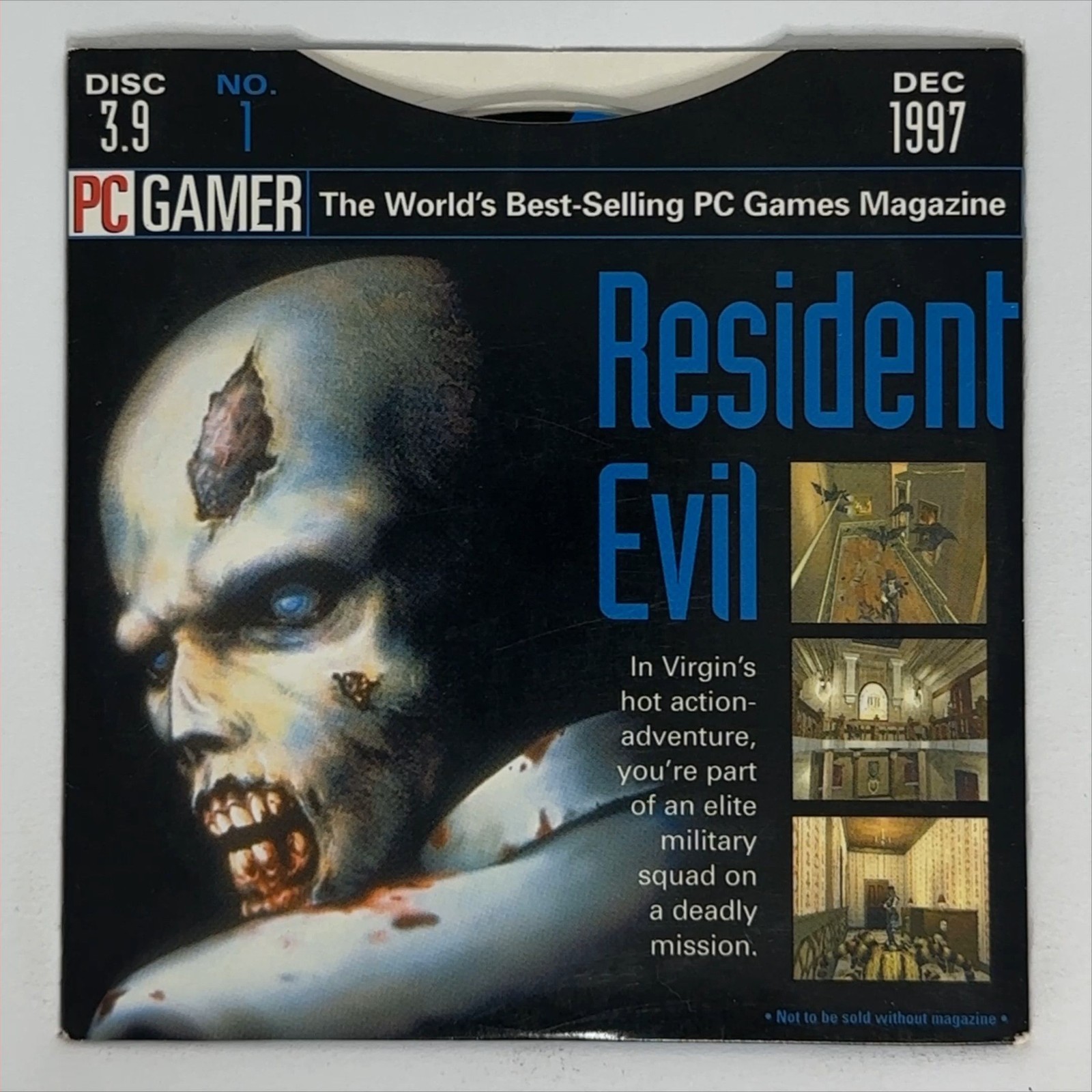 PC Gamer Demo Disc 3.9 Number 1 December 1997 CD-ROM Vintage PC Gaming Software