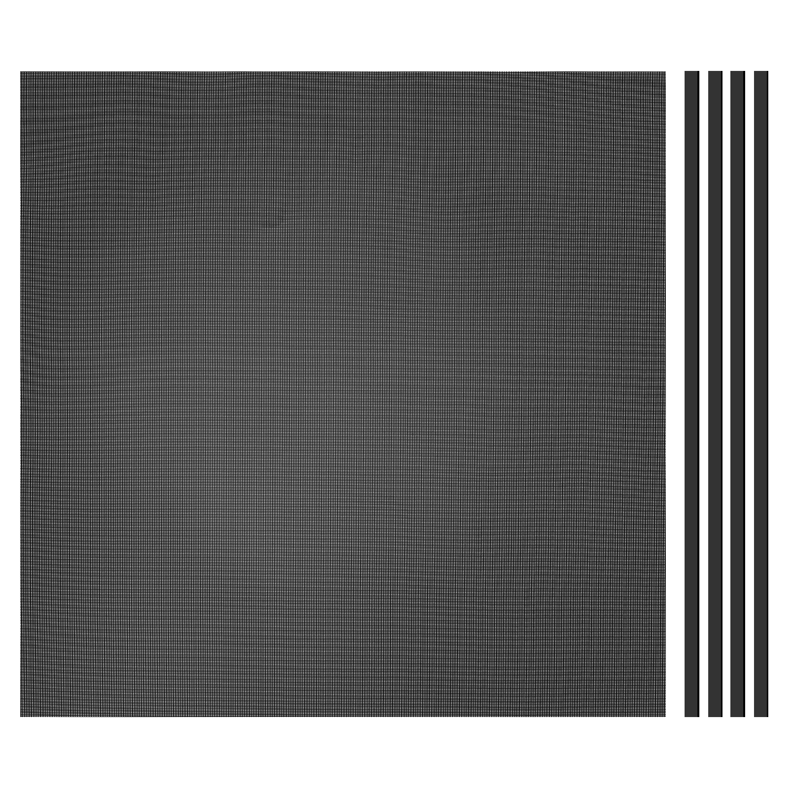 PC Fan Dust Mesh 19.7"x19.7" 0.5mm Hole Dust Filter with Double Sided Tape Black