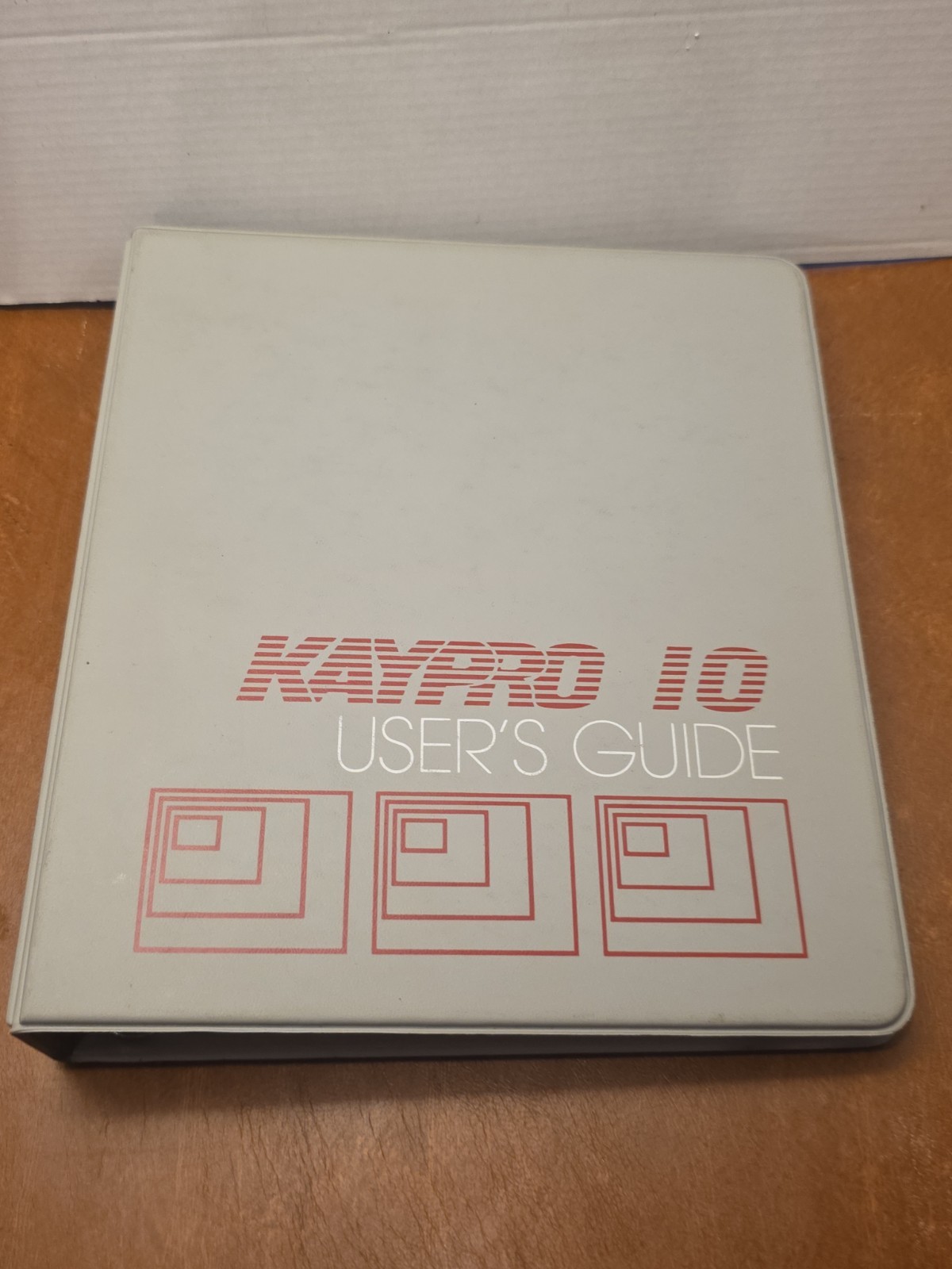 The Kaypro 10 Users Guide Binder For Kaypro Computers