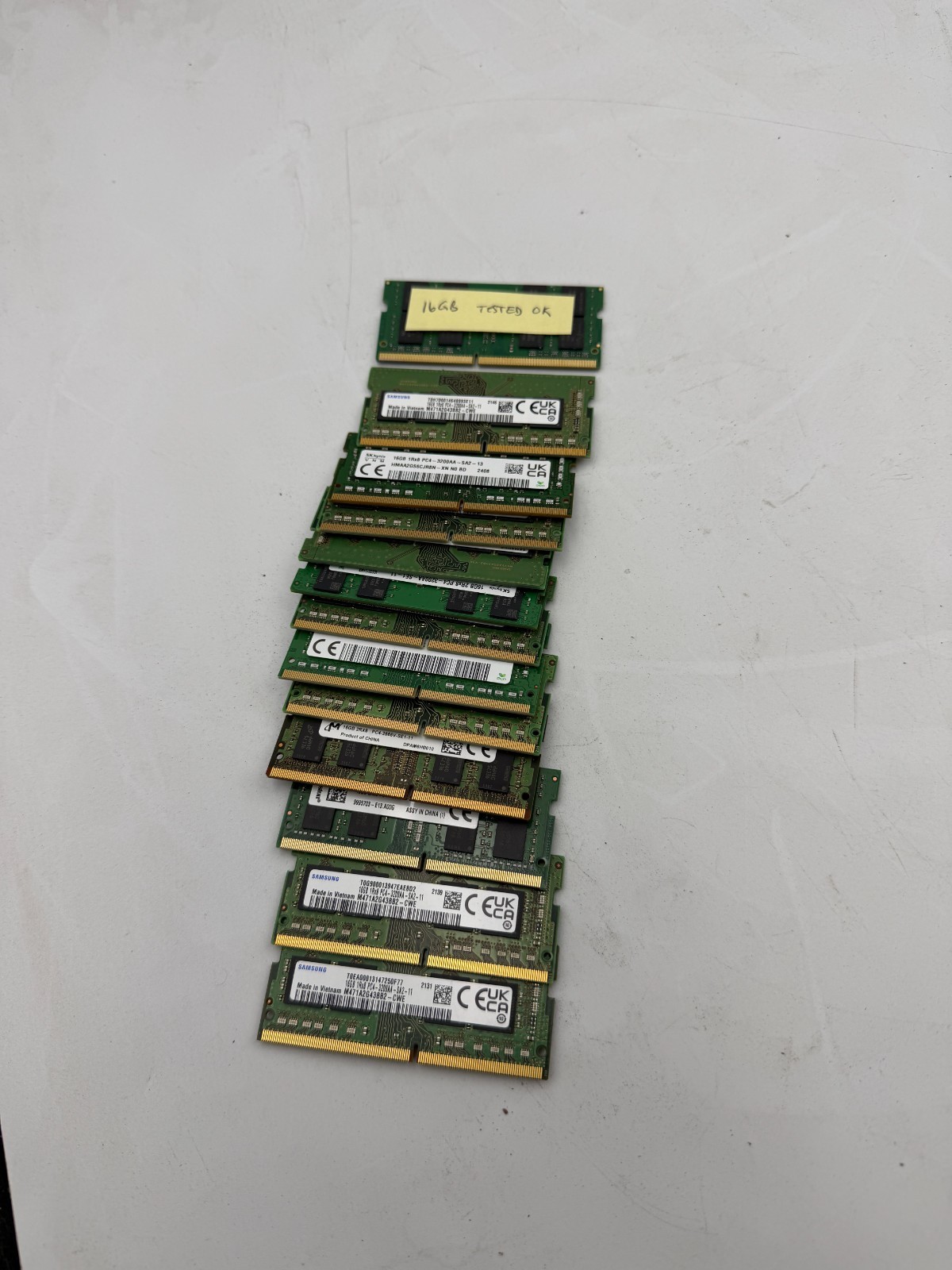 [ BULK LOT OF 13 ] 16GB DDR4 LAPTOP RAM MIXED SPEESDS SAMSUNG, HYNIX