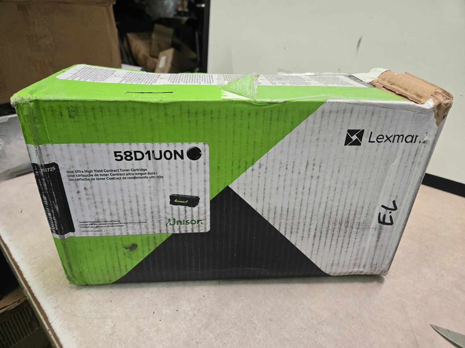 NOB  Lexmark Ultra High Yield Black Ink Toner Cartridge | 58D1U0N