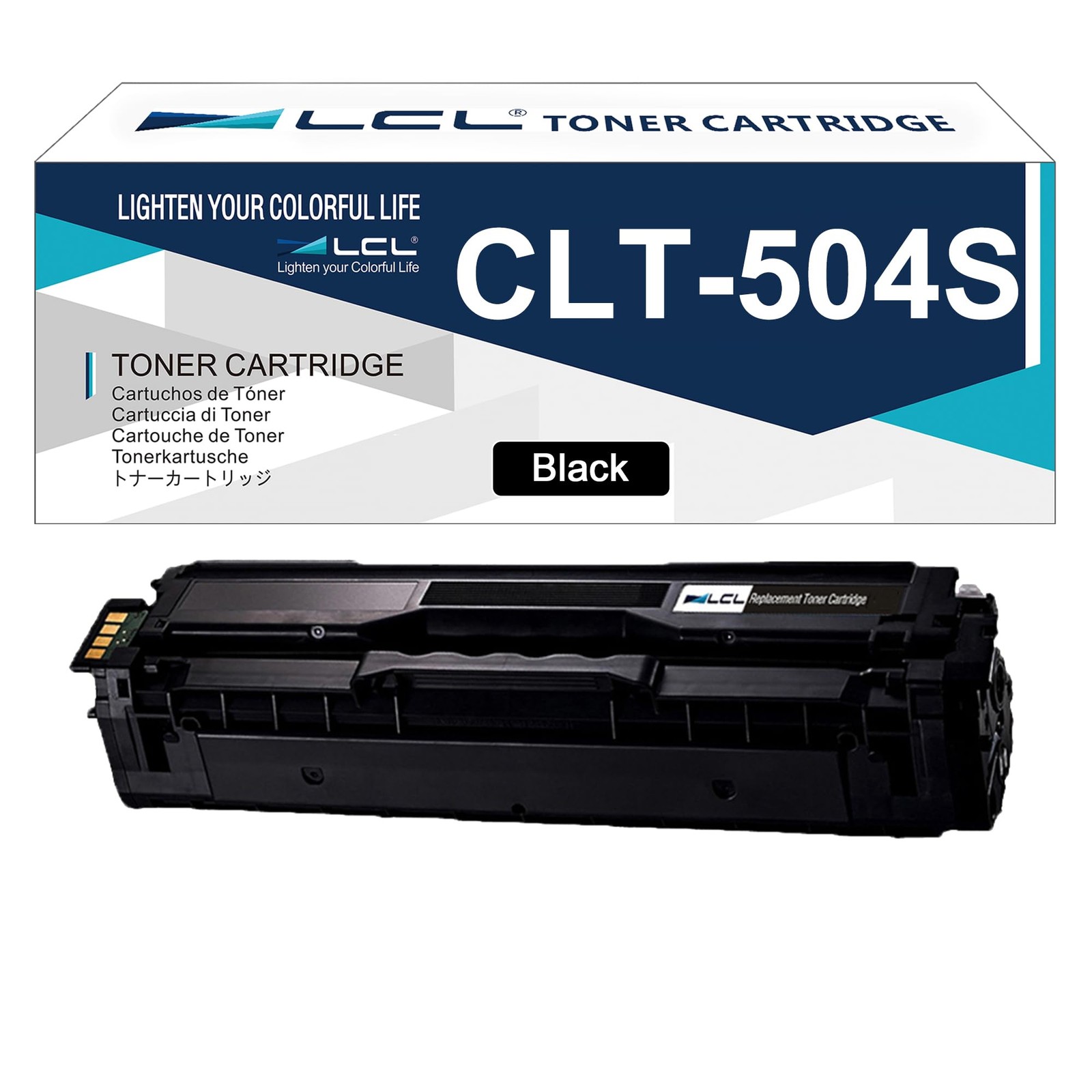 LCL Compatible Toner Cartridge Replacement for Samsung CLT-K504S CLT-504S K50...