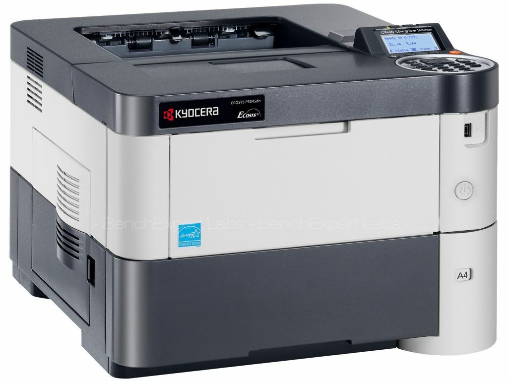 Kyocera ECOSYS P3045dn Monochrome Laser Printer   LOW PAGE COUNT NO TONER/ DRUM