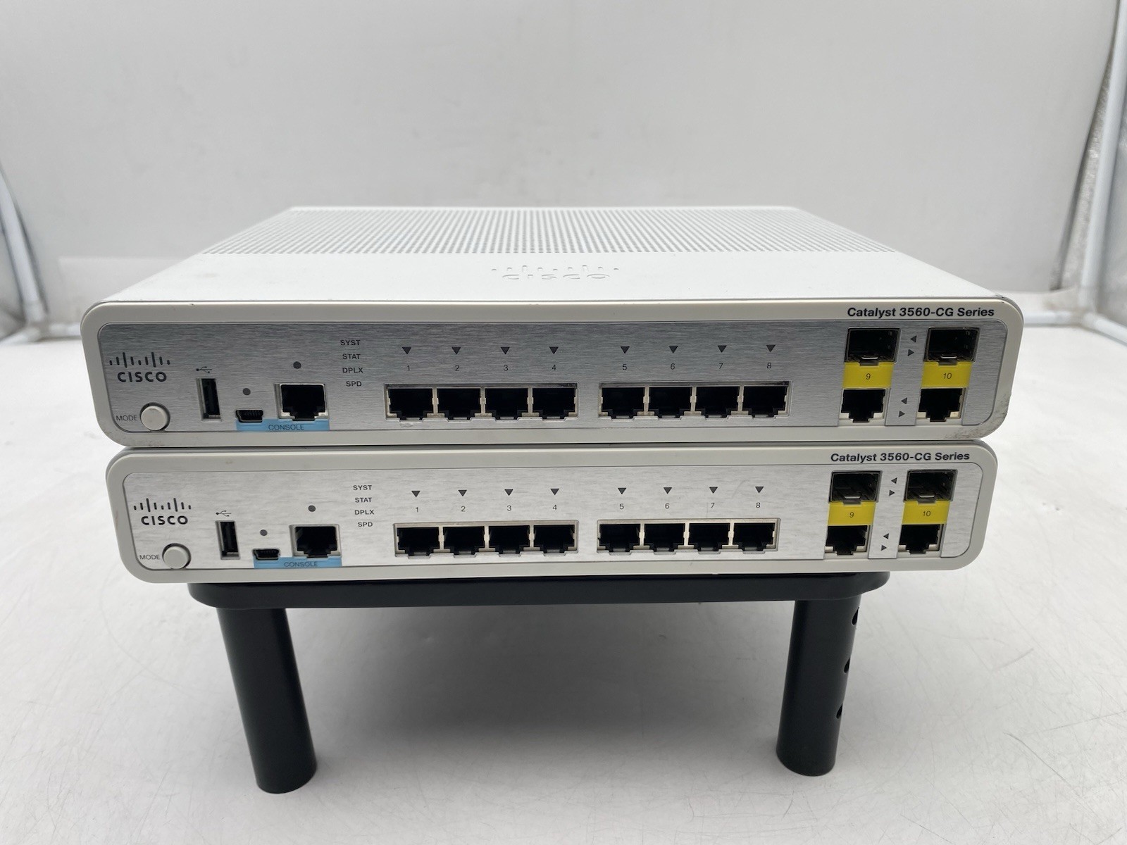 Lot of 2 Cisco Catalyst 3560-CG WS- C3560CG-8TC-S 8-Port Ethernet Switch