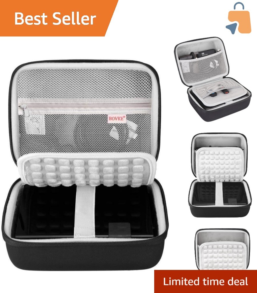 Shockproof External Hard Drive Case with Dual Pockets & Comfortable Handle