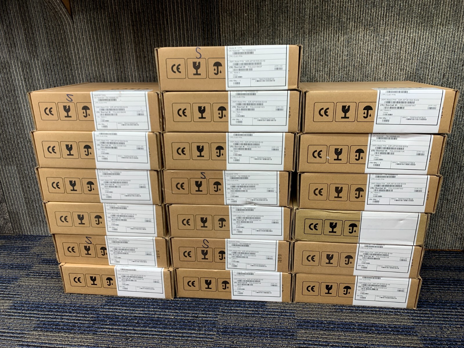 Lot of 19X NEW AIR-AP1815W-B-K9 V02 Cisco Aironet 802.11ac  Access Point