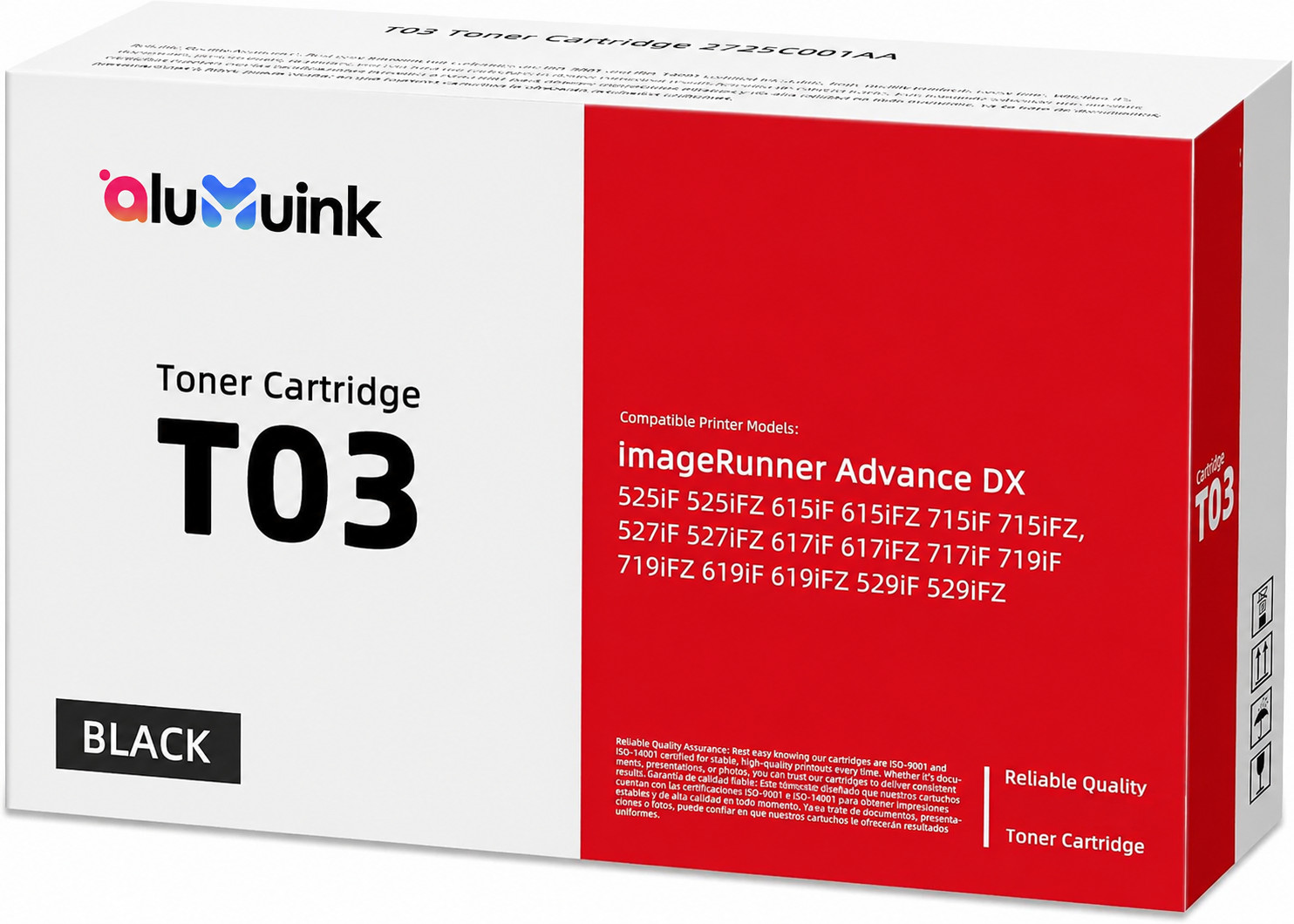 T03 Compatible  2725C001AA Toner Cartridge for  ImageRunner Advance 615iF