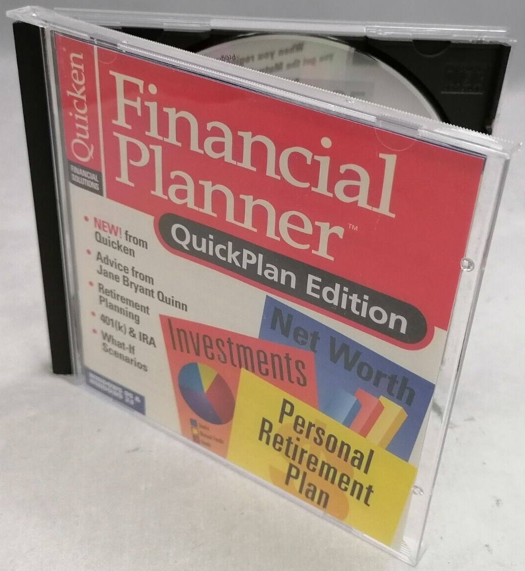 Vintage 1996 Quicken Financial Planner QuickPlan Edition P/N: 47780