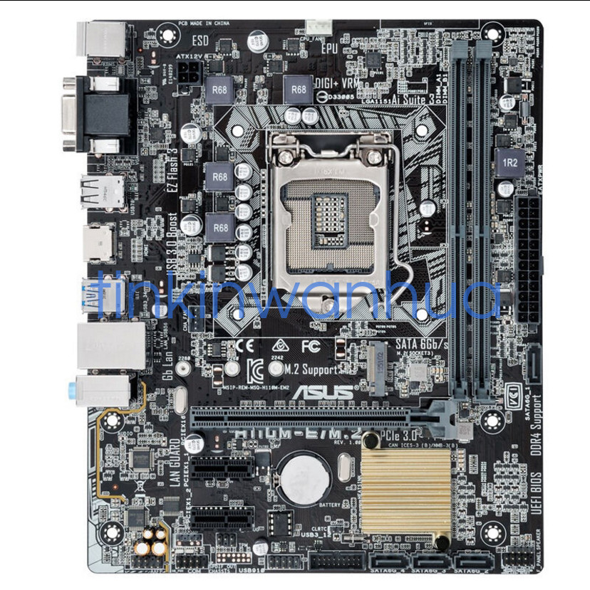 For ASUS H110M-E/M.2 LGA 1151 DDR4 1×M.2 4×SATAIII Micro ATX Motherboard