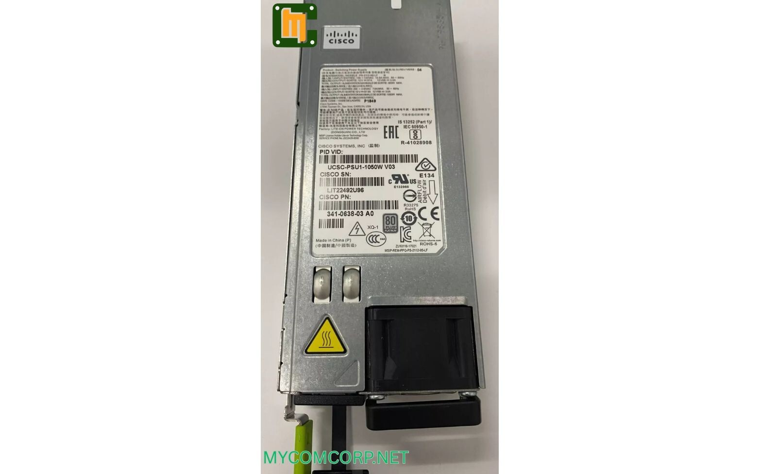 CISCO Power Supply UCSC-PSU1-1050W; 341-0638-0