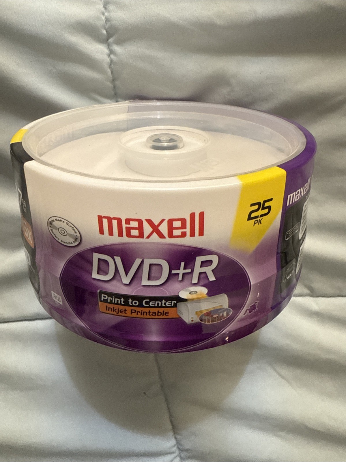 BRAND NEW Maxell DVD+R 4.7 GB 25 Pack 8x 120 Minute Spindle Factory Sealed NIP