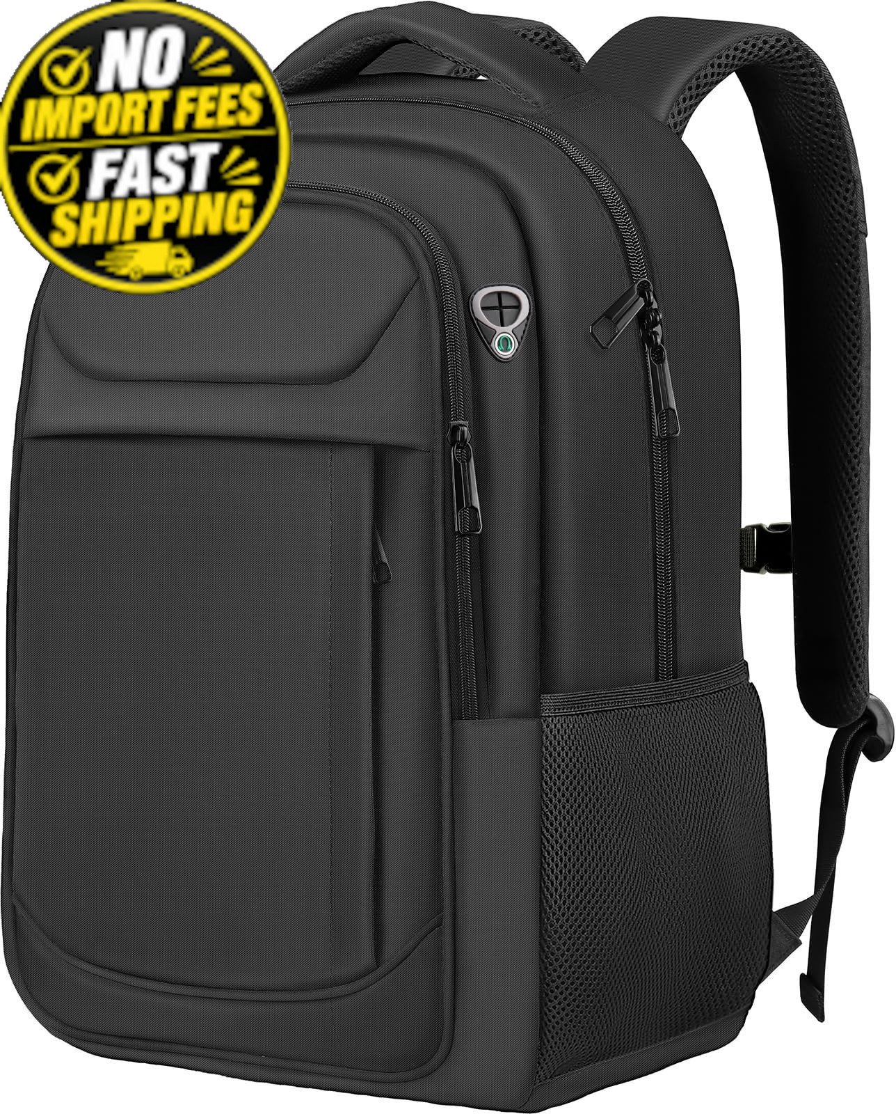 JARWAM 17" Travel Laptop Backpack, Airline Approved 17.3 Inch(40L), Black