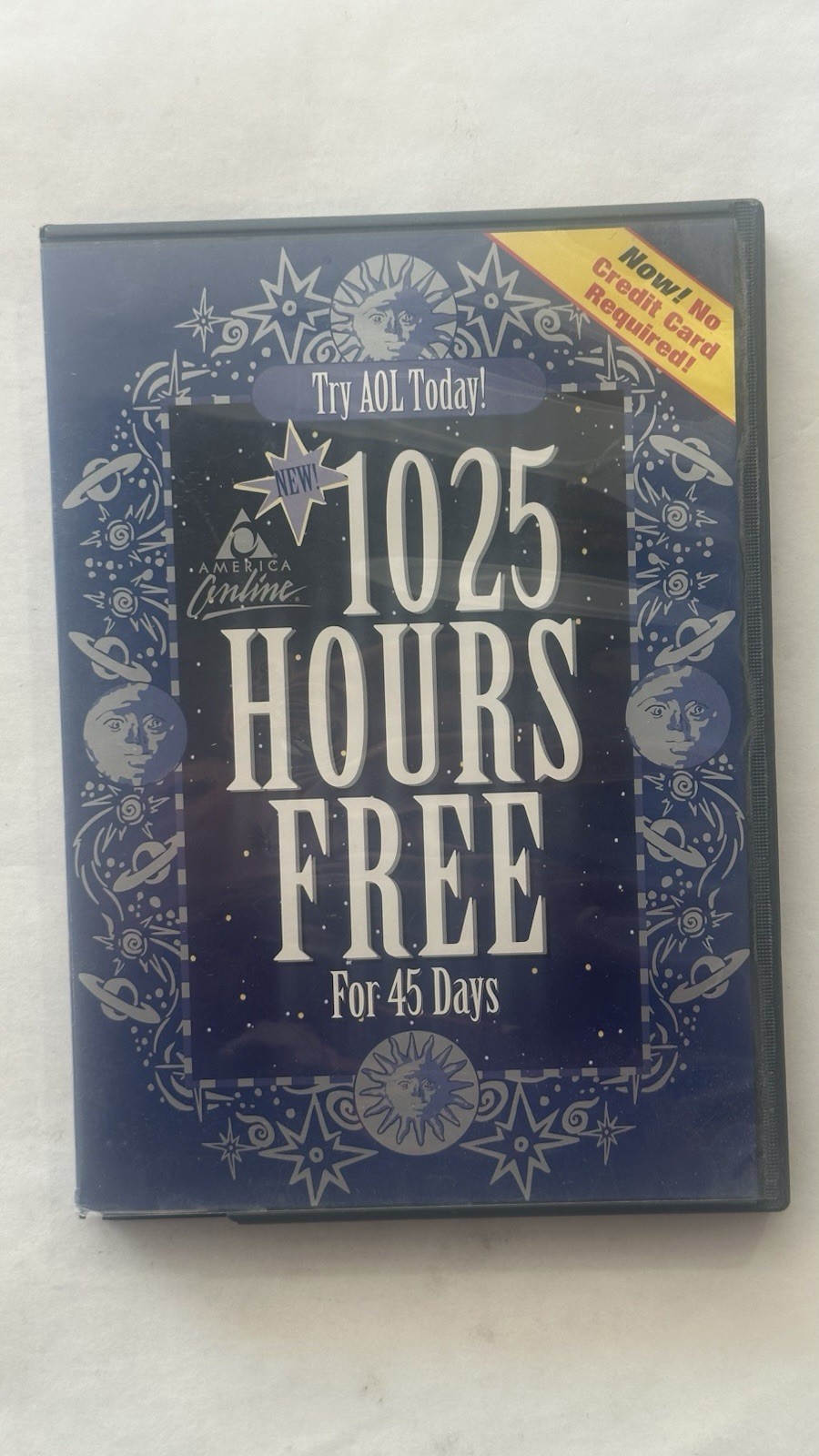 AOL America Online -1025 Hours Free For 45 Days, 2002, PC CD-ROM, Mint Condition