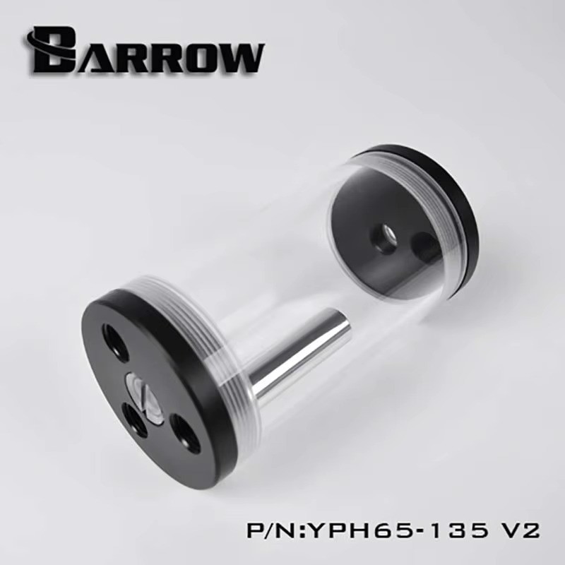 Barrow YPH65 V2 PC Water Cooling Reservoir 65mm Acrylic Tank 90-300mm