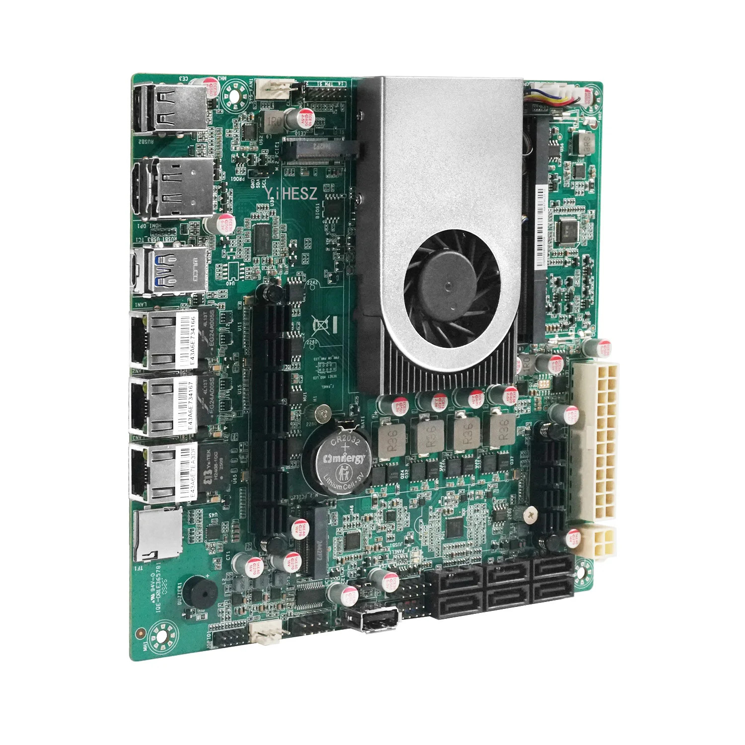 YiHESZ Mini-ITX NAS Motherboard N150/N5105 6 SATA3.0 2.5G LAN Router