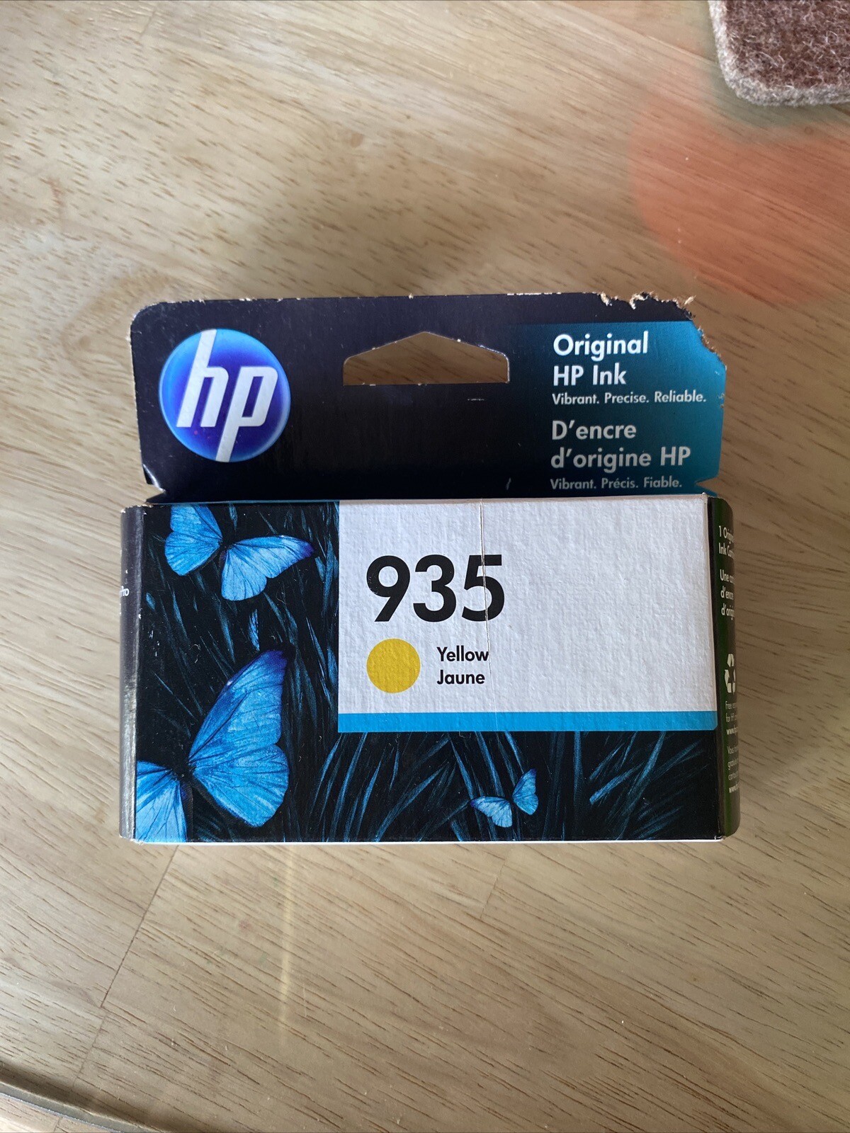 HP Original Ink Cartridge 935 Yellow C2P22AN Option 140 01/2024^ NEW IN BOX