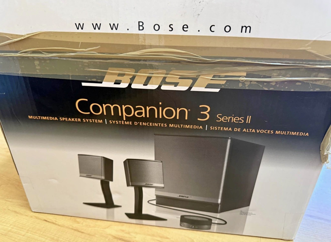 Bose Companion 3 Series II Multimedia Speaker System w/original box