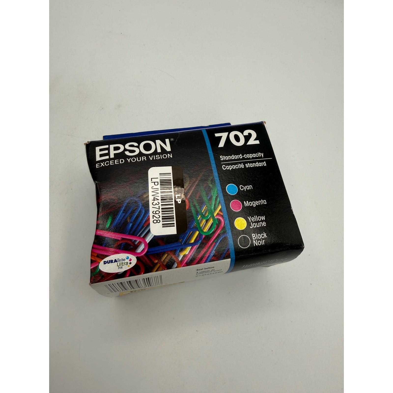 Epson 702 Ink Cartridges Multi-Pack 4-Pack CMYK New Damaged Box T702120-BCS